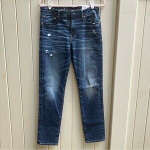 American Eagle Men's airflex 360 slim jeans cloudy patched indigo 31 x 32 NWT